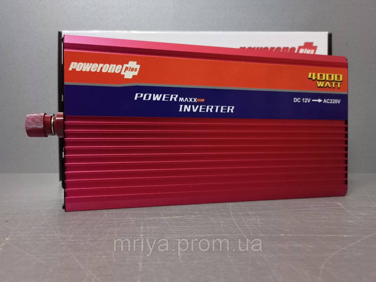 Перетворювач авто (інвертор) 12V-220V 4000W постійного струму в змінний струм 220 В/50 Гц