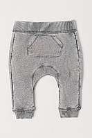 Спортивные штаны джоггеры Joggers для мальчика H&M 0565259004 056 см (1-2 months) Серый