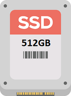 Накопичувач SSD 2.5" 512GB в асортименті Mix Brand бв #