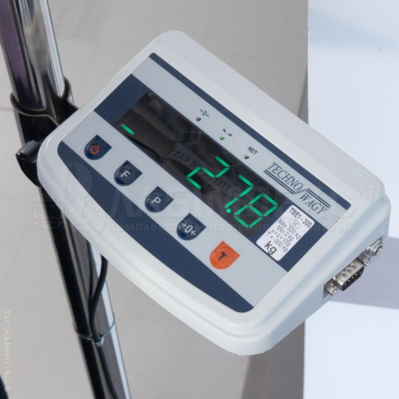 Ваги зі зростоміром медичні ТВЕ1, регулювання від 1 м до 2 м, НПВ 150 кг, фото 1