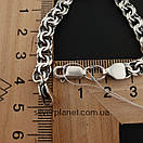 Срібний браслет бісмарк. Браслет чоловічий тонкий на руку срібло 925 19 см, фото 5