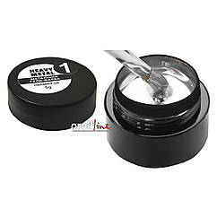 Металева фарба Nail Apex Heavy metal 5 мл №1 (Срібло)