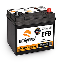 Акумулятор 6СТ-65 (R+) BEAVERS ASIA EFB 620А