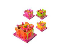 Столовий A8-852 стіл, стілець 4 шт., посуд, продукти, 3 кольори, у слюді, 18-14-11,5см