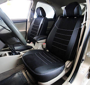 Чохли на сидіння  Комбіновані (Экошкіра+Антара) ELA001