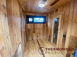 Лазня 6000 х 2700 модульна, каркасно щитова з терасою