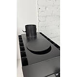 Піч-буржуйка на 125м³ зі сталі 4мм., заводска буржуйка для будиноку, квартири, ангара, теплиці, гаража, фото 7