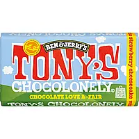Tony's Chocolonely White Strawberry Cheesecake 180g