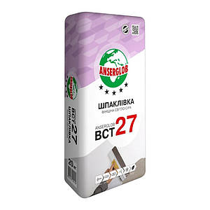 Шпаклівка фасадна фінішна світло-сіра ВСТ-27, 20кг