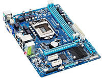 Материнская плата s1155 g2-3 Intel H61 GM 2*DDR3 Gigabyte GA-H61M-DS2 mATX бу