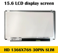 Матрица для ноутбука 15.6 Led Slim матовая 1366x768 30pin edp разъем справа внизу (B156XTN07.1) нов