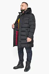 Чоловіча зимова подовжена стьобана куртка з капюшоном Braggart  Dress Code