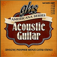Струны для акустической гитары GHS S425 Cryogenic Phosphor Bronze Light .012 - .054
