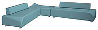 Офисный диван для зон ожидания Bevel экокожа Sky (Kulik System ТМ)