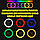 Кільцева кольорова селфі лампа MJJ-36 см USB LED RGB із тримачем, фото 6