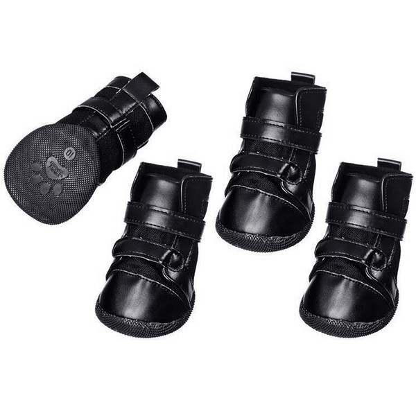 Ботинки для собак Flamingo Xtreme Boots комплект 4 шт L 6x5 см Черный (4016598757901) - фото 1 - id-p1915025484