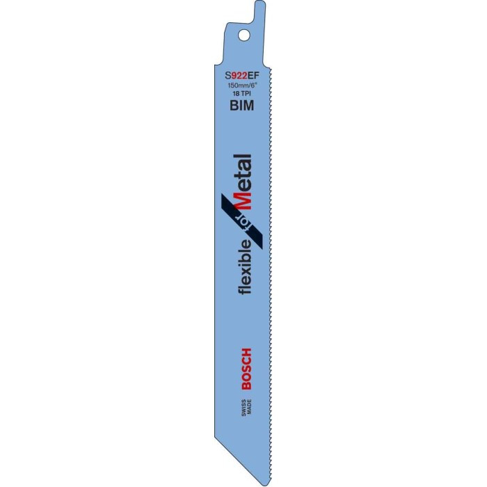 Полотно шабельне для ножівки Bosch S 922 EF Flexible for Metal (150 мм) (2608656015)