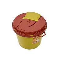 Контейнер для медичних відходів 3.5 л, підлоговий / настільний, пластик від Afacan Plastik, фото 5