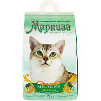 Упаковка наповнювача для котячого туалету Markiza дрібний з ароматом лаванди 5 кг (4820169650030)
