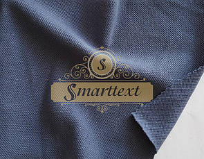 Тканина трикотаж лакоста (Поло) джинс