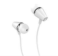 Проводные наушники гарнитура HOCO honor music universal 3.5мм 1.2м White (M34)