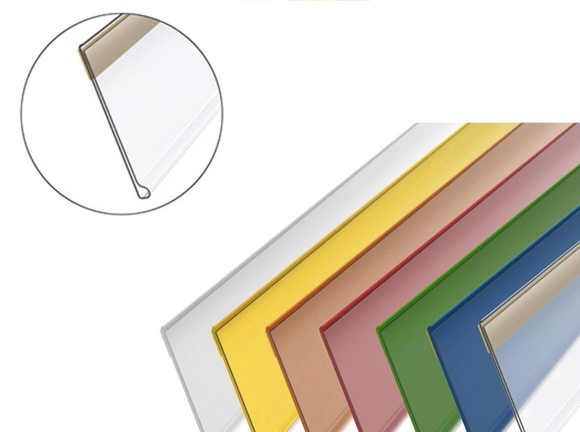 Цінникоутримувач для полиць універсальний 1250х39 мм, скотч ПІНА (1304)