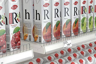 Цінникоутримувач для полиць універсальний 1250х39 мм, скотч ПІНА (1304), фото 5