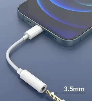Кабель - Перехідник Lightning - mini jack 3.5 mm Для Підключення Навушників до iPhone AUX-Адаптер