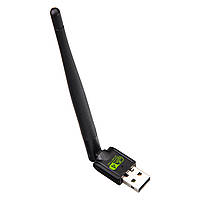 Бездротовий Wi-Fi адаптер USB N150 TRY Wireless RTL8188GU антена 2dBi чорний новий Гар.12міс!