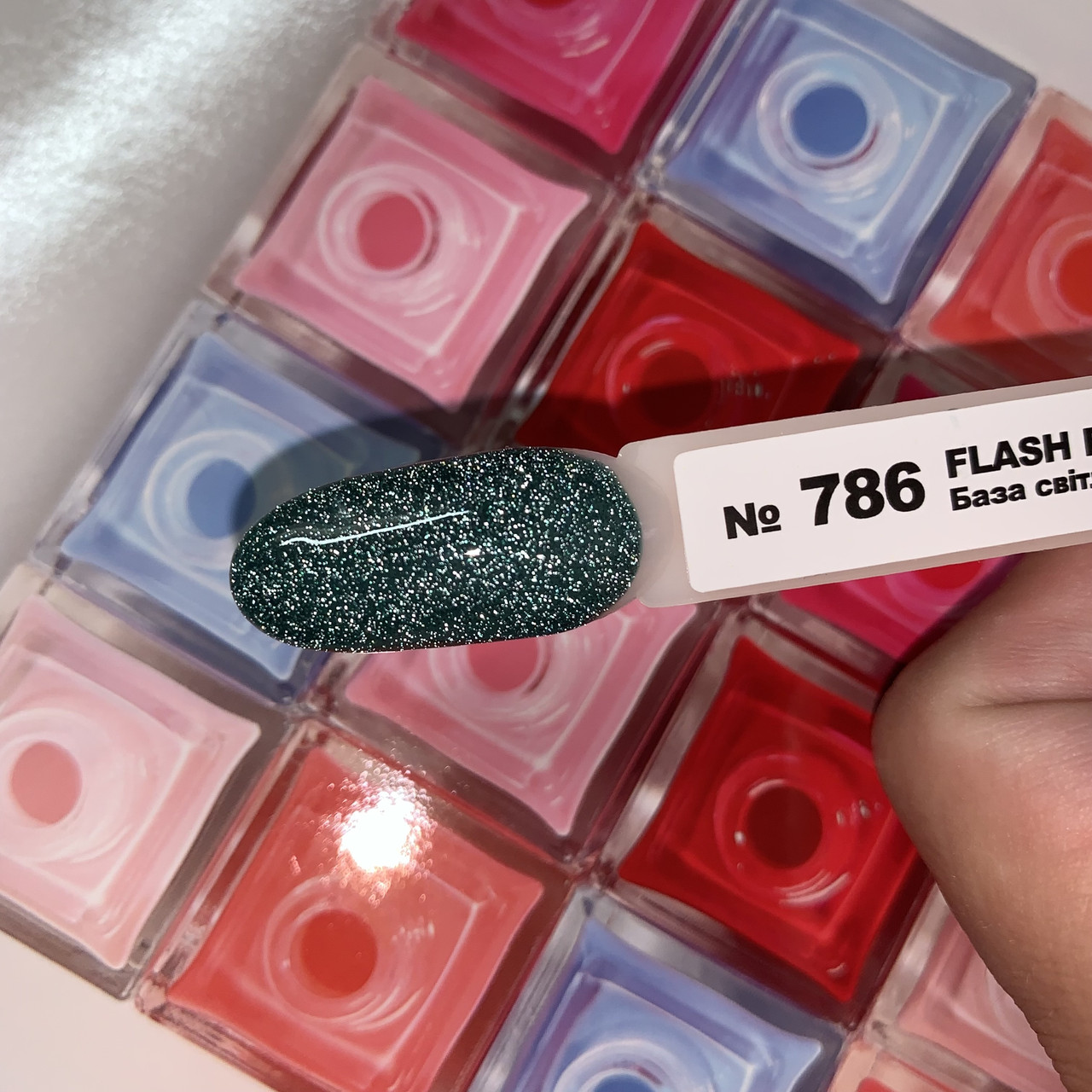 База світловідбивна 786 FLASH Rubber Base  Coat Cote d ^ Azur Італія 12 мл