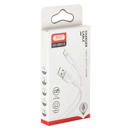 Кабель XO NB212 2.1A USB cable for Type-c White, фото 3