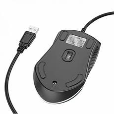 Комп'ютерна миша Hoco GM19 Enjoy Gaming luminous wired mouse Black, фото 4