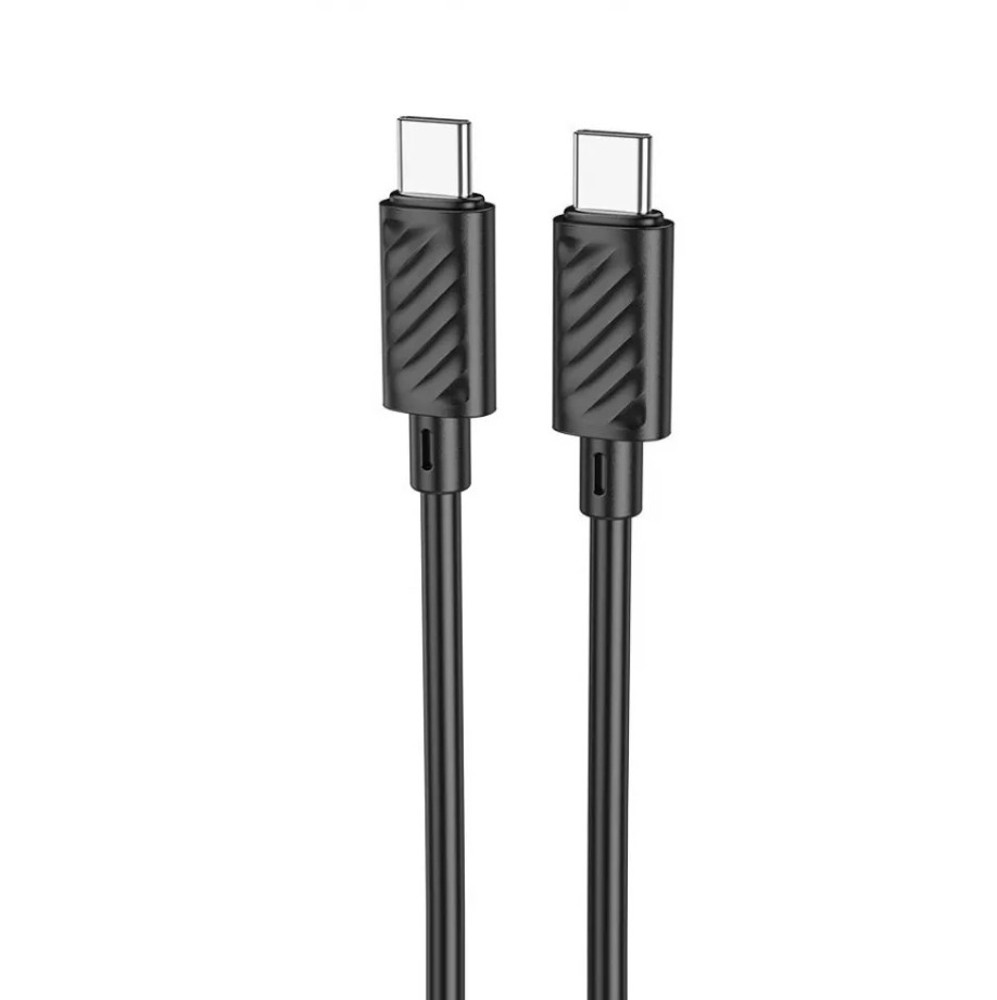 Кабель Hoco X88 Gratified 60W charging data cable for Type-C to Type-C Black