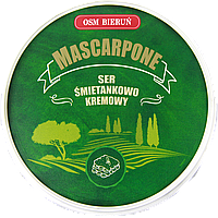 Крем-сир Маскарпоне Осм Бейрун Mascarpone Osm Bierun 250g 12шт/ящ (Код: 00-00014503)