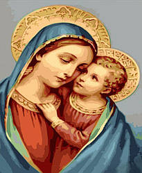 Розмальовка для дорослих Strateg Марія і Ісус (SR-GS560) 40 х 50 см (Без коробки)