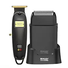 Комбо-набір для стрижки тример та шейвер Sway Vester S BGE, Shaver Pro Black (115 KIT11)