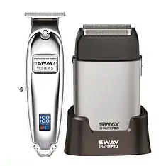 Комбо-набір для стрижки тример та шейвер Sway Vester S, Shaver Pro Silver  (115 KIT10)