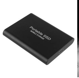 4tb Мобільний жорсткий диск Type-C USB3.1 Портативний SSD Ударостійкий алюмінієвий сплав Швидкість передачі 540Мб / с Чорний