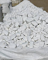 Галька белая мраморная «Тасос» мешок 25 кг, 30-60