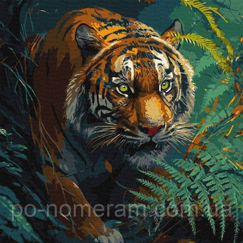 Малювання по номерам Ідейка Повелитель джунглів ©art_selena_ua (KHO6506) 40 х 40 см