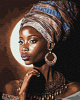 Картина по номерам Идейка Африканская красавица ©art_selena_ua (KHO2532) 40 х 50 см (Без коробки)