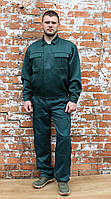 Костюм рабочий с брюками "Бриз" зеленый, комплект спецодежды