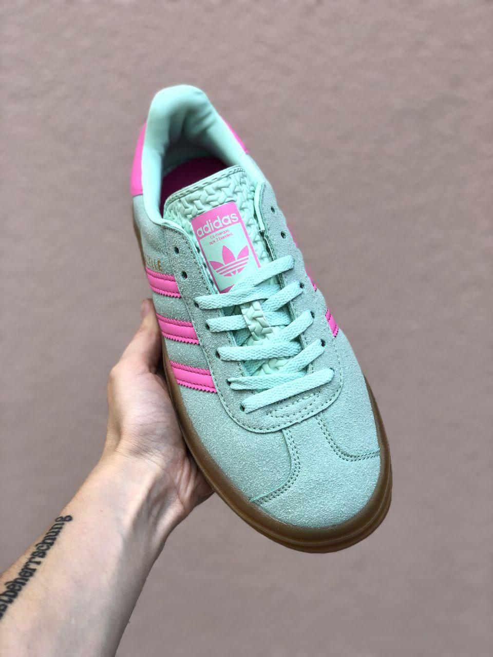 Adidas gazelle womens mint green hotsell