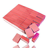 Бафи для нігтів, червоні, 50 шт