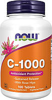 Вітамін С 1000 мг з шипшиною Now Foods, C-1000, 100 таблеток