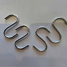 Гачки S-подібні Хромовані Малі 5 см, фото 7