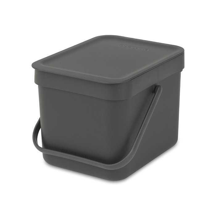 Відро сміттєве Brabantia Sort&Go 6 л чорне