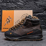 Черевики чоловічі зима на хутрі MERRELL шкіряні, коричневі високі черевики натуральна шкіра *М-05ш бот*, фото 3