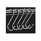 Гачки S-подібні Хромовані Великі з накінечниками 11,5 см діаметр 4 мм упаковка 4 шт, фото 2