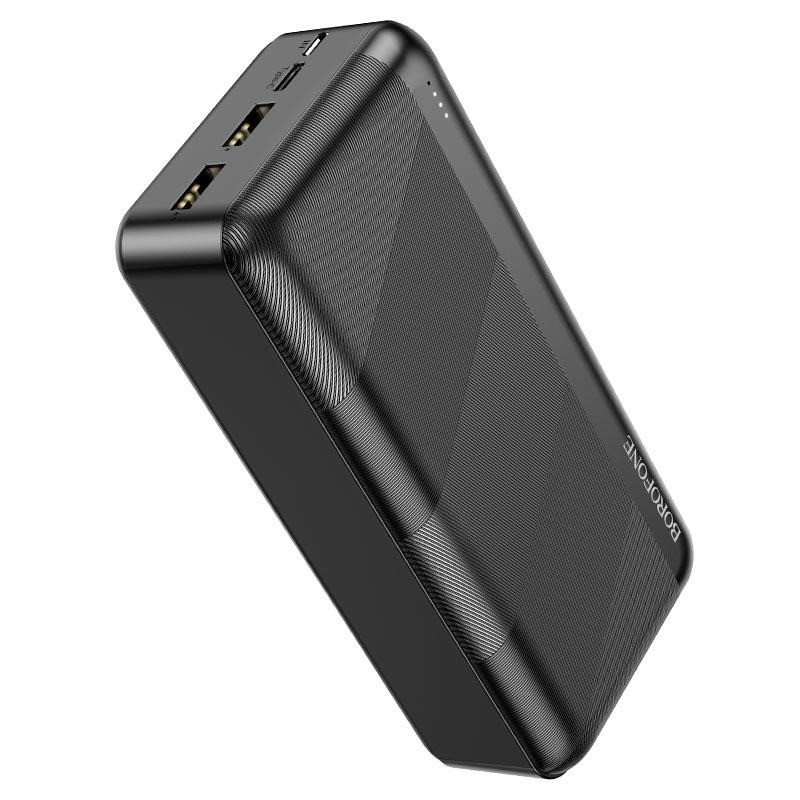 Повербанк 30000mAh УМБ Power Bank BOROFONE Pindar BJ27B 2USB Type-C 2.1A Black, фото 1